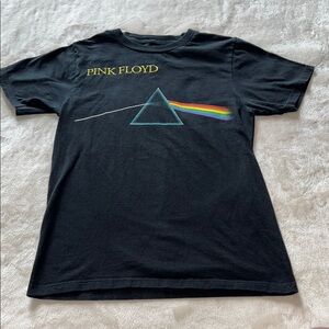 Pink Floyd Black Graphic Short Sleeve T-Shirt Dark Side of the Moon SZ XS
